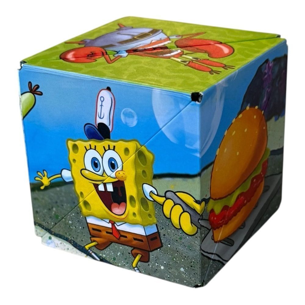 Shashibo Cube Spongebob Goo Lagoon Fidget Sensory Kids Shapeshifting Toy.